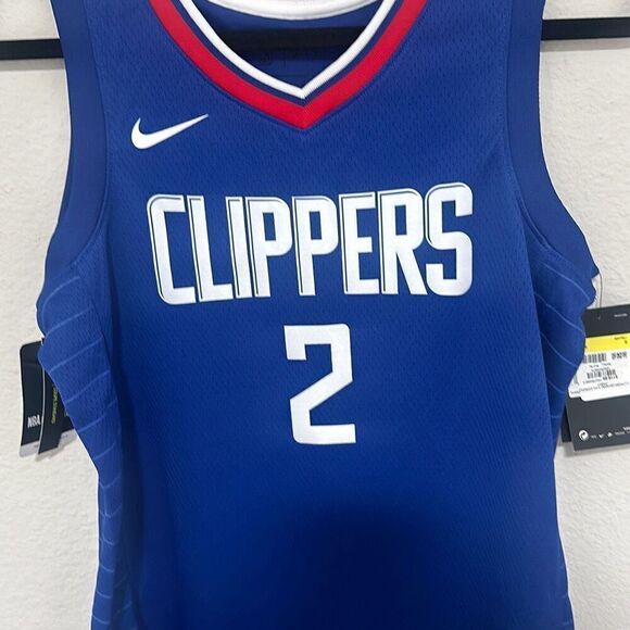 NWT Nike Mens Royal Blue Kawhi Leonard Icon LA‎ Clippers Swingman Jersey Small - Picture 2 of 5